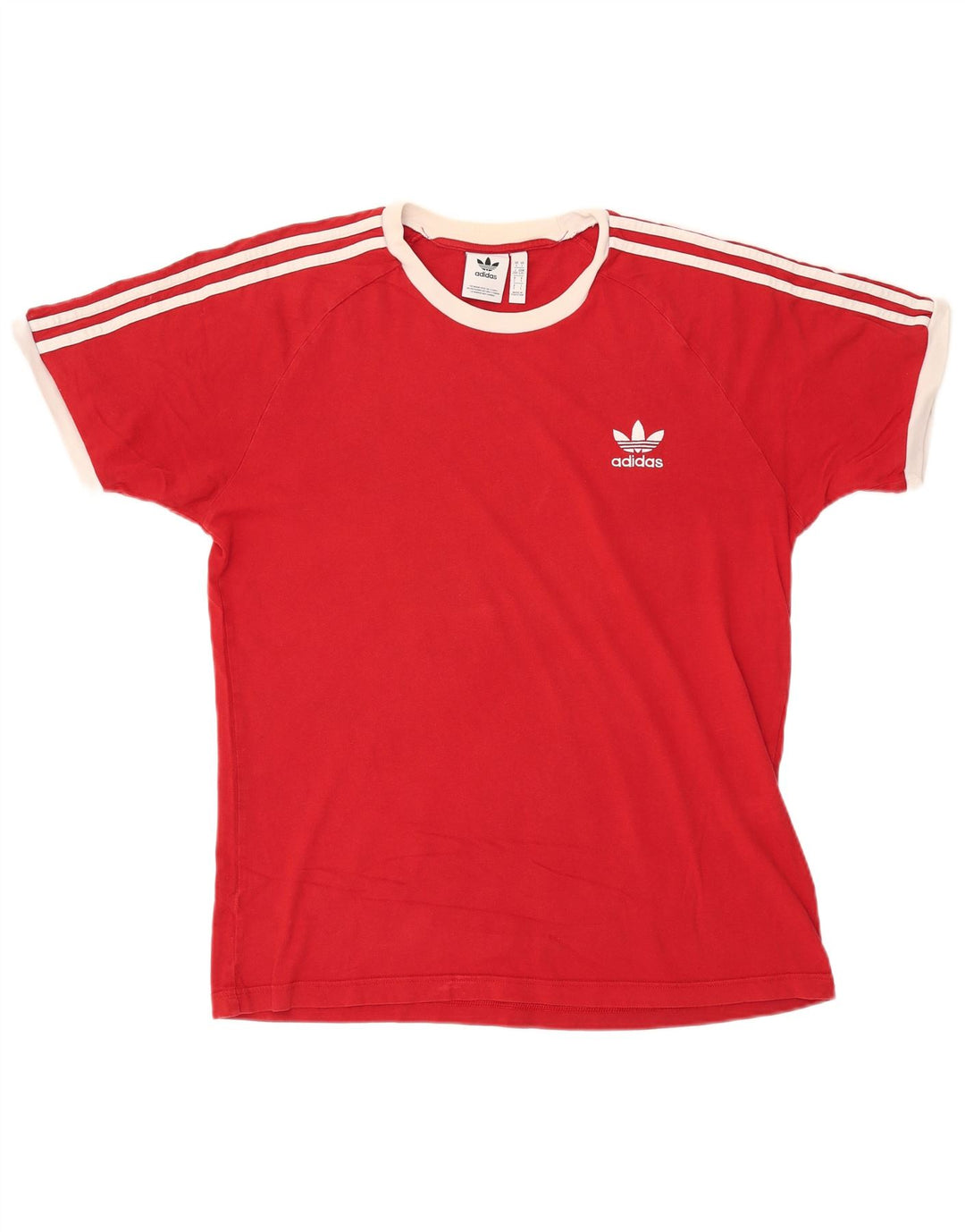 ADIDAS T-Shirt Homme Haut Large Rouge Coton