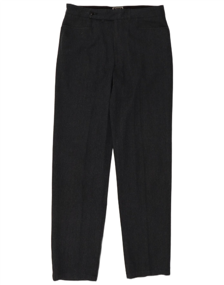 AVIREX Pantalon de Costume Droit Homme W33 L35 Gris Coton
