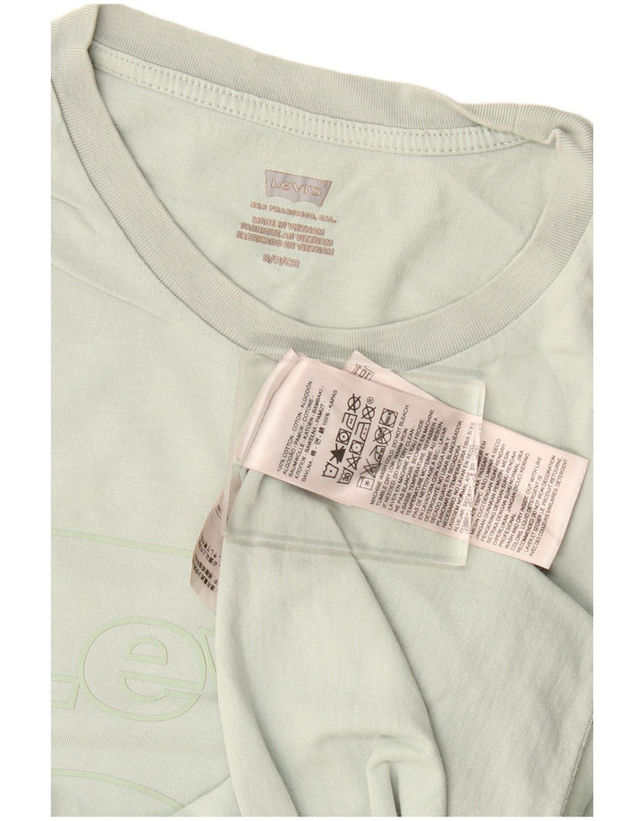 Levi's T-Shirt Graphique Femme UK 10 Small Kaki