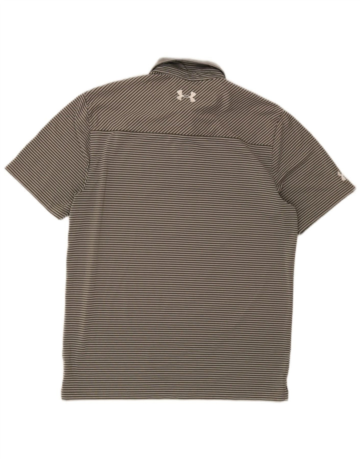 Under Armour Polo Heat Gear Homme Gris Moyen Rayures