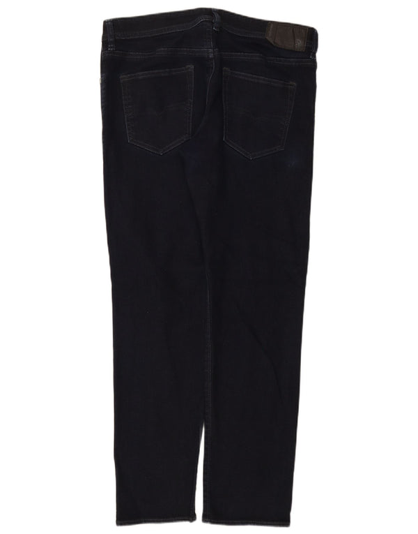 Diesel Homme Buster Regular Slim Fuselé Jean W34 L30 Bleu Marine Coton