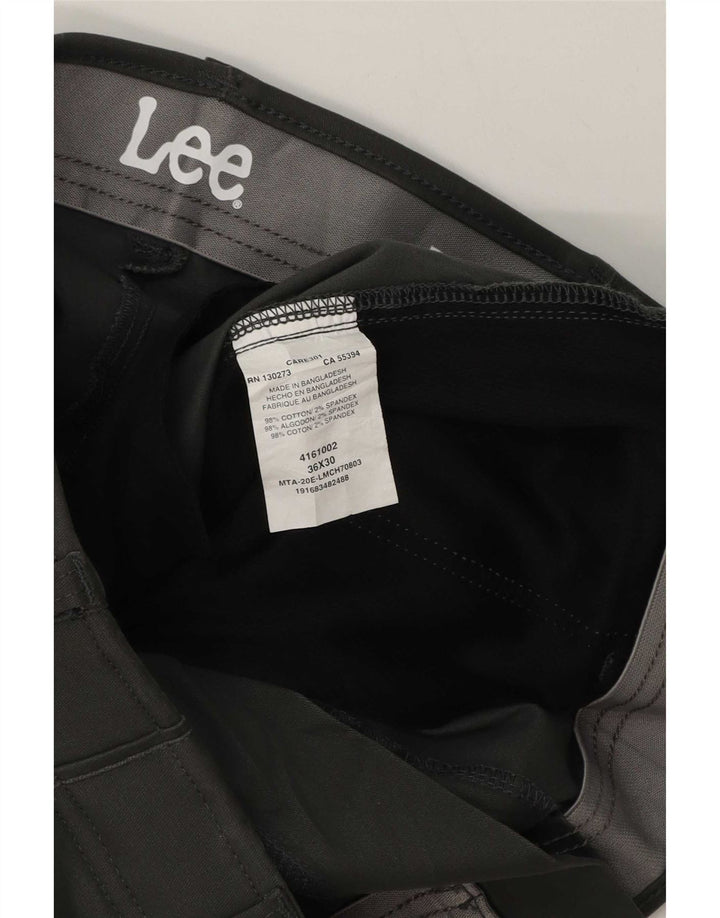 Lee Pantalon Chino Regular Homme W36 L30 Gris Coton
