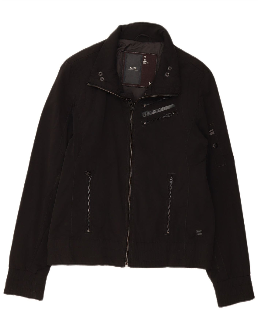 G-STAR Veste Bomber Femme UK 14 Coton Noir Moyen