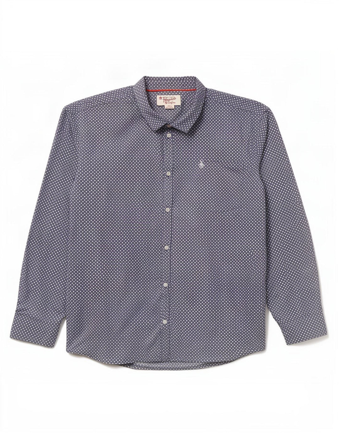 Penguin Chemise Homme 3XL Bleu à Pois Coton