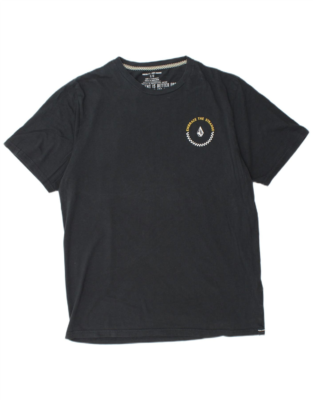 VOLCOM T-shirt graphique coupe moderne pour hommes, grand noir, en coton