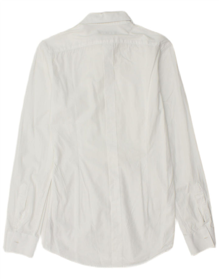 DOLCE & GABBANA Chemise Homme Taille 14 1/2 37 Petit Coton Blanc