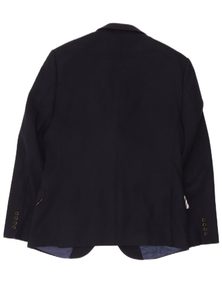 Marks & Spencer Veste blazer à 2 boutons pour homme UK 38 Bleu marine moyen Laine vierge