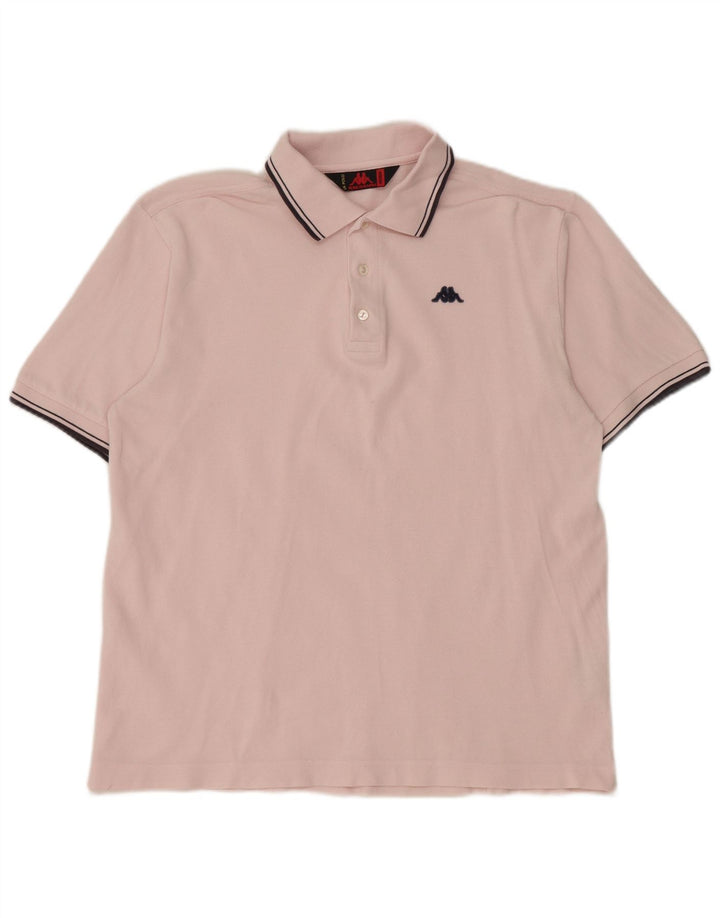 Kappa Polo Homme Rose Moyen Coton