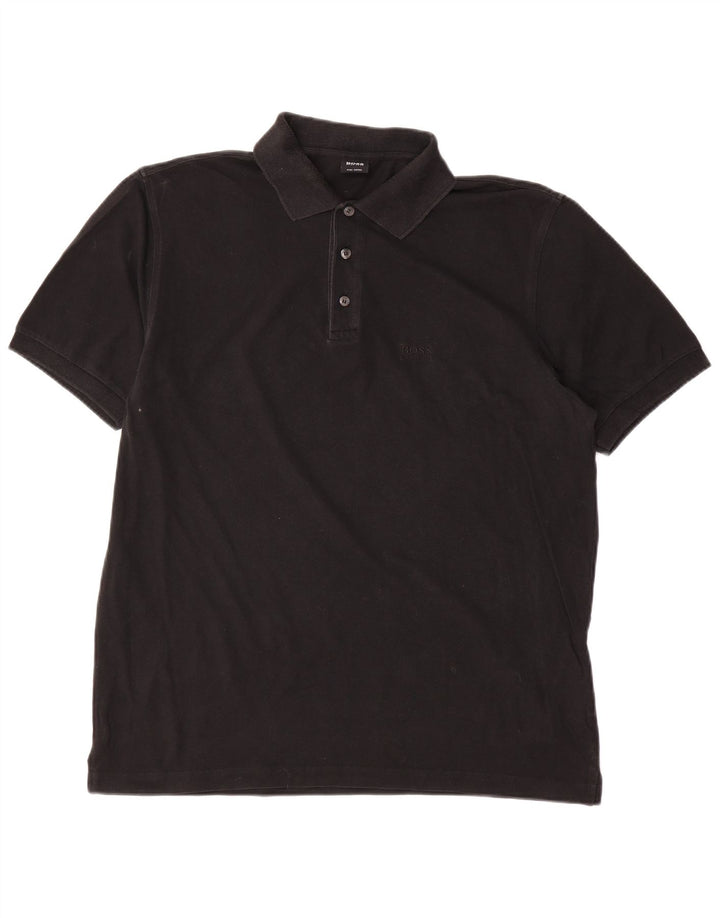 Hugo Boss Polo Homme Grand Noir Coton