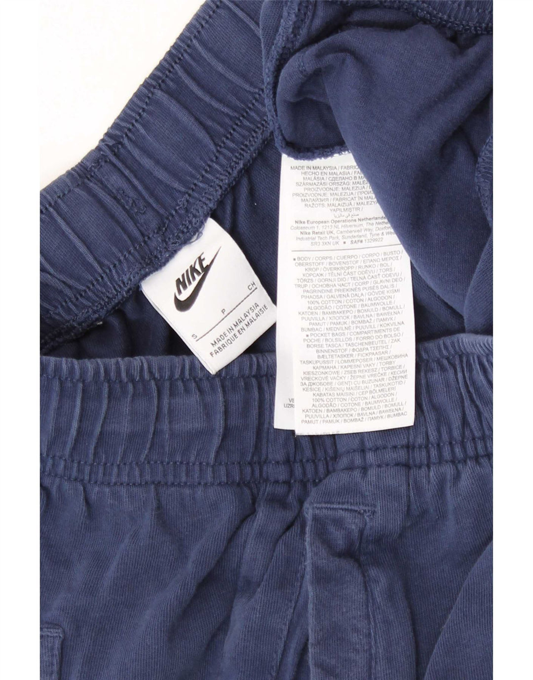 Nike Short de sport pour homme Petit en coton bleu marine