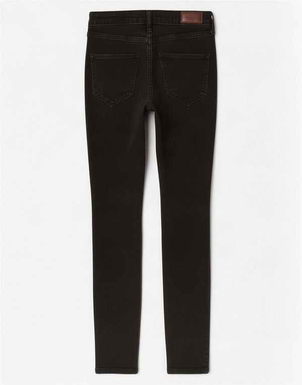 Hollister Jean skinny taille haute pour femme US 0 XS W24 L28 Coton noir