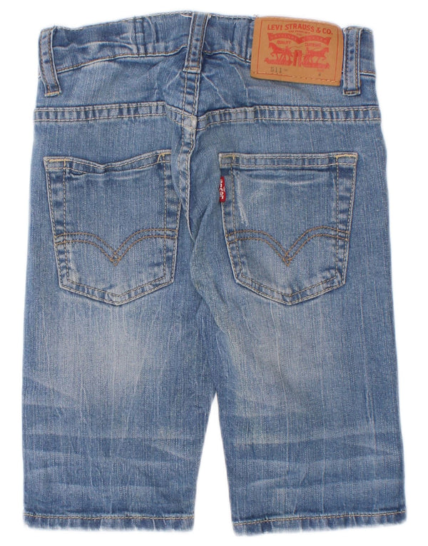 Levi's Short en jean coupe slim 511 pour garçon 3-4 ans W20 Bleu coton