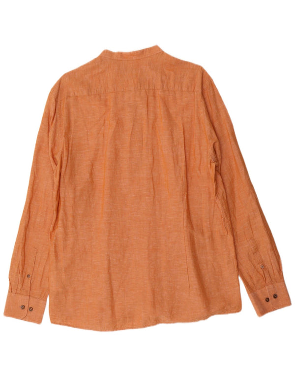 Bugatti Chemise pull homme taille 43/44 XL lin orange
