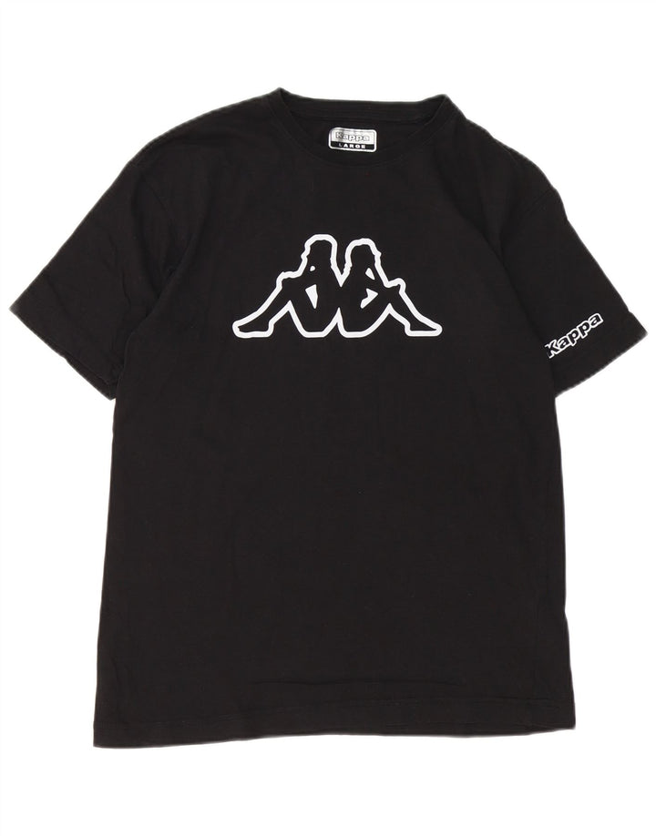 Kappa T-Shirt Graphique Femme Grand Noir Coton