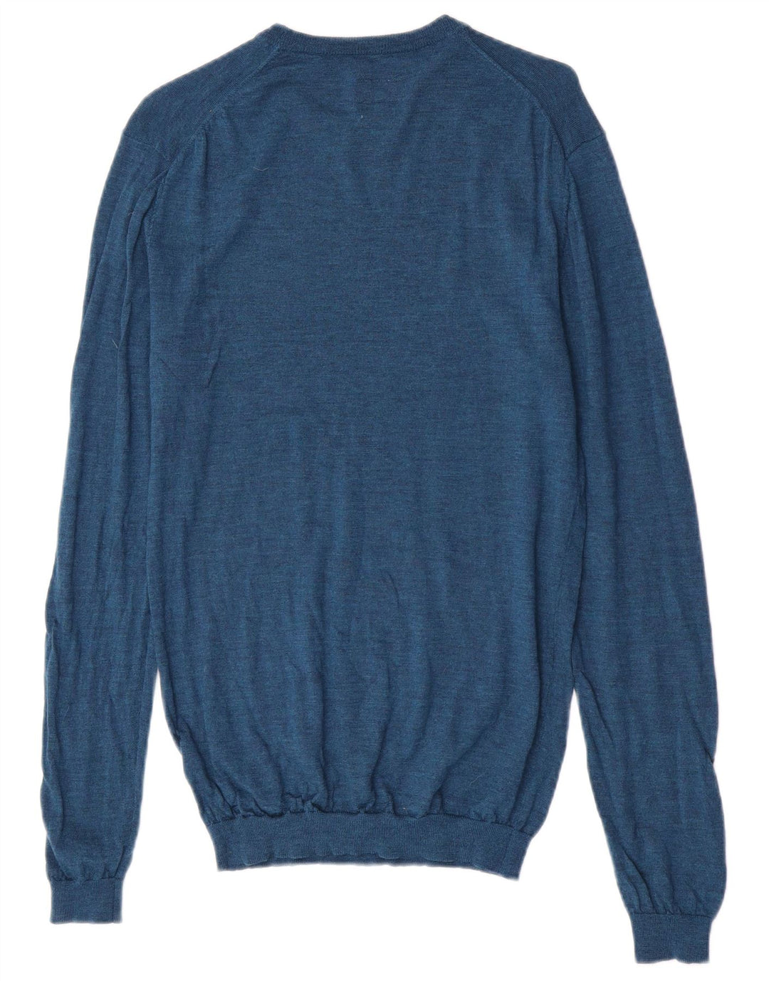 Jack Wills Pull à col rond pour homme en laine mérinos bleu moyen