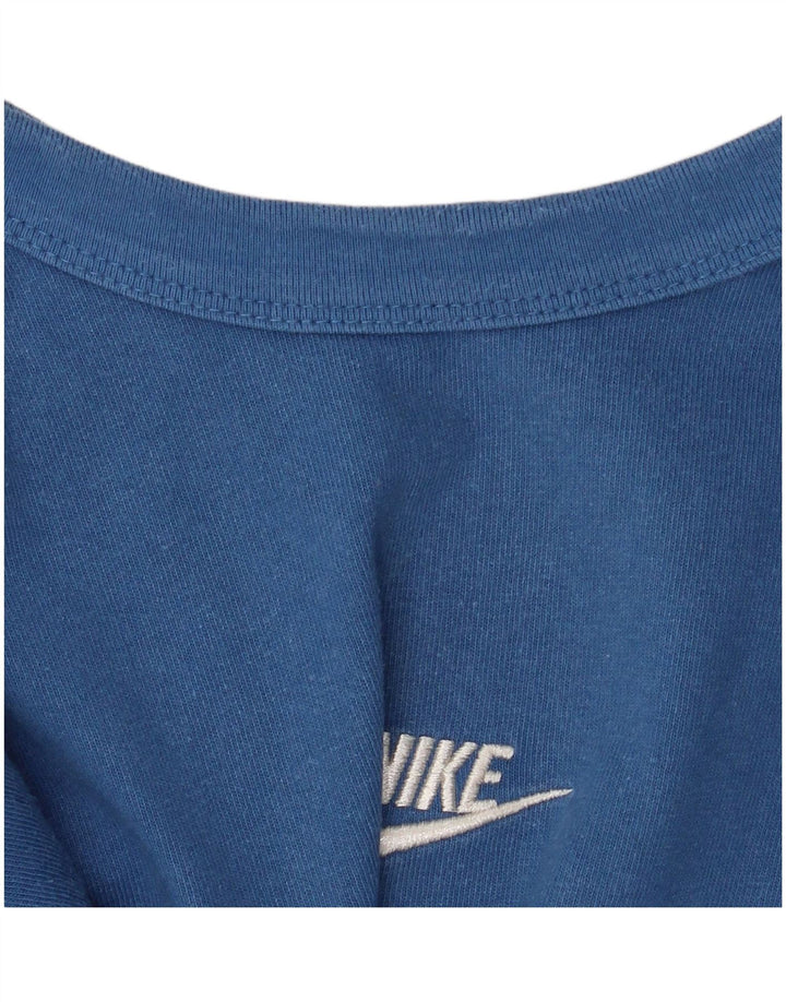 NIKE T-shirt coupe ample pour homme, petit, bleu, coton
