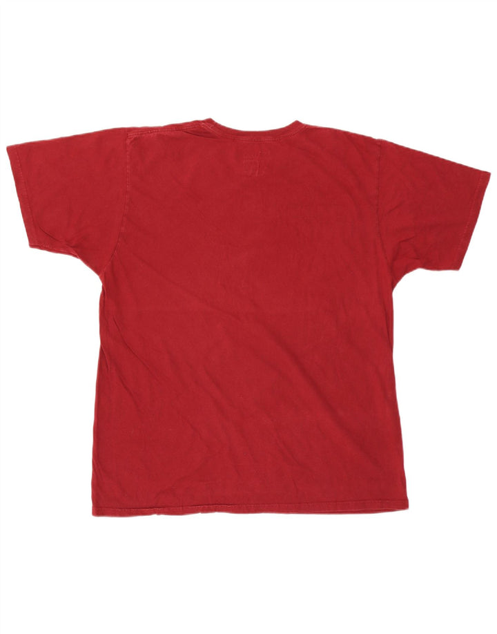 ADIDAS T-Shirt Graphique Homme Top XL Rouge Coton
