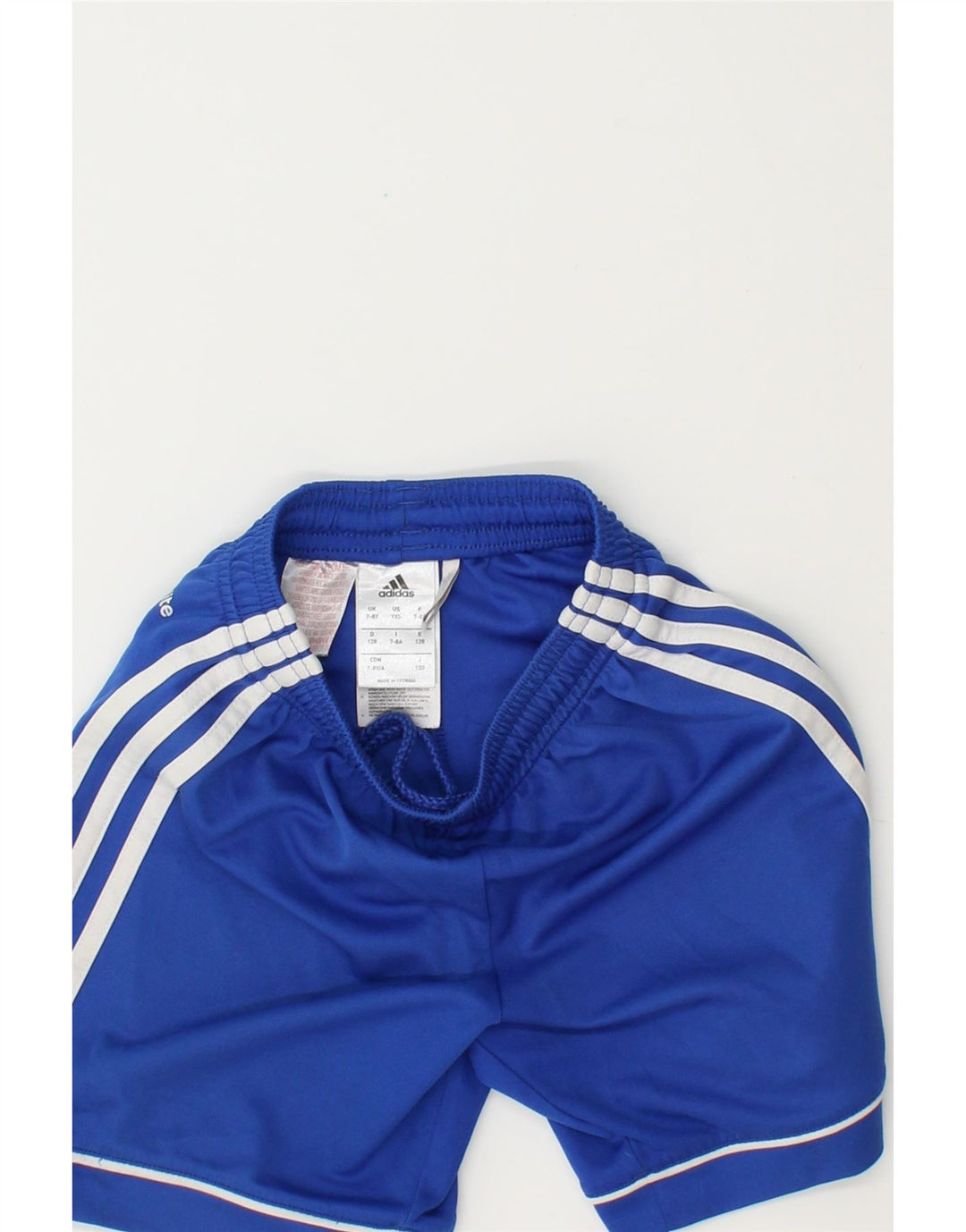 ADIDAS Boys Climalite Sport Shorts 7-8 Years  Blue Polyester Vintage Adidas and Second-Hand Adidas from Messina Hembry 