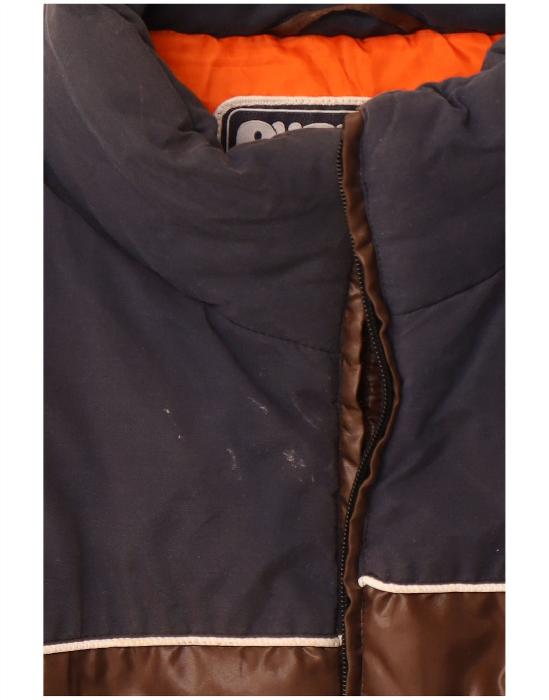 PUFFA Gilet Rembourré Homme UK 44 2XL Marron Colorblock Polyester