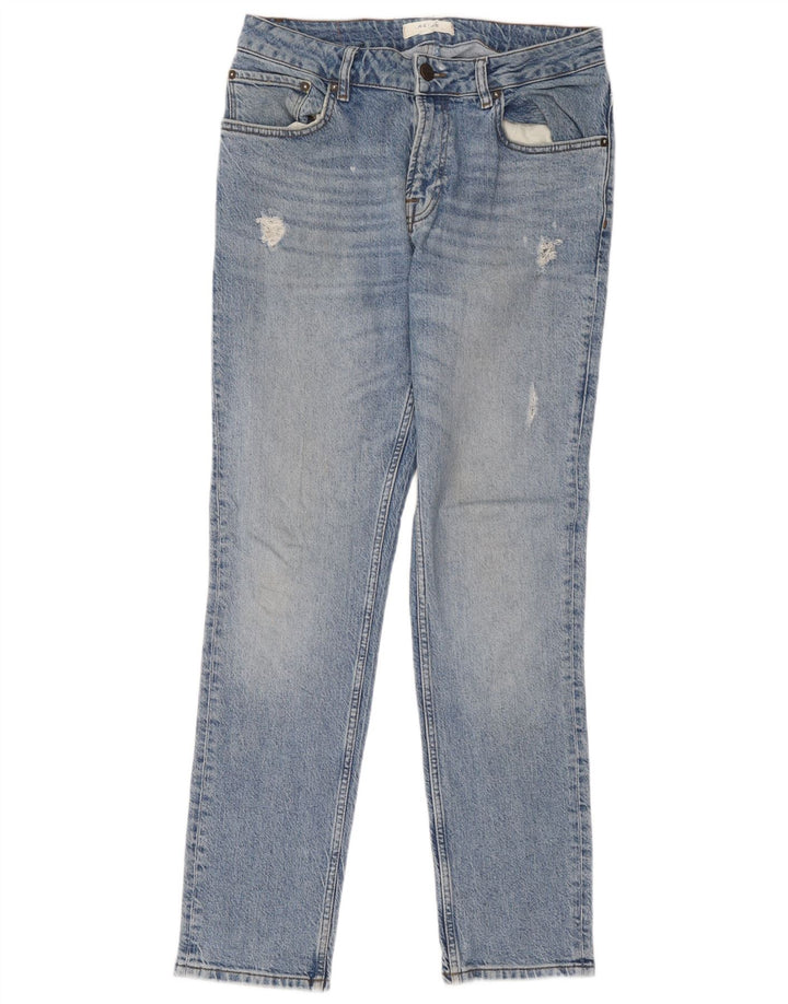 Reiss Jean slim vieilli W32 L30 pour homme en coton bleu