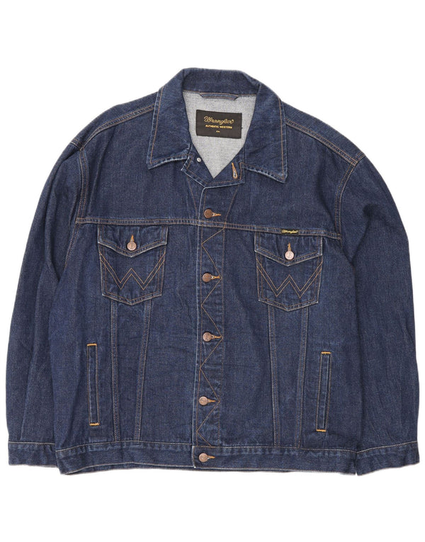 Wrangler Veste en Jean Homme UK 44 2XL Bleu Coton