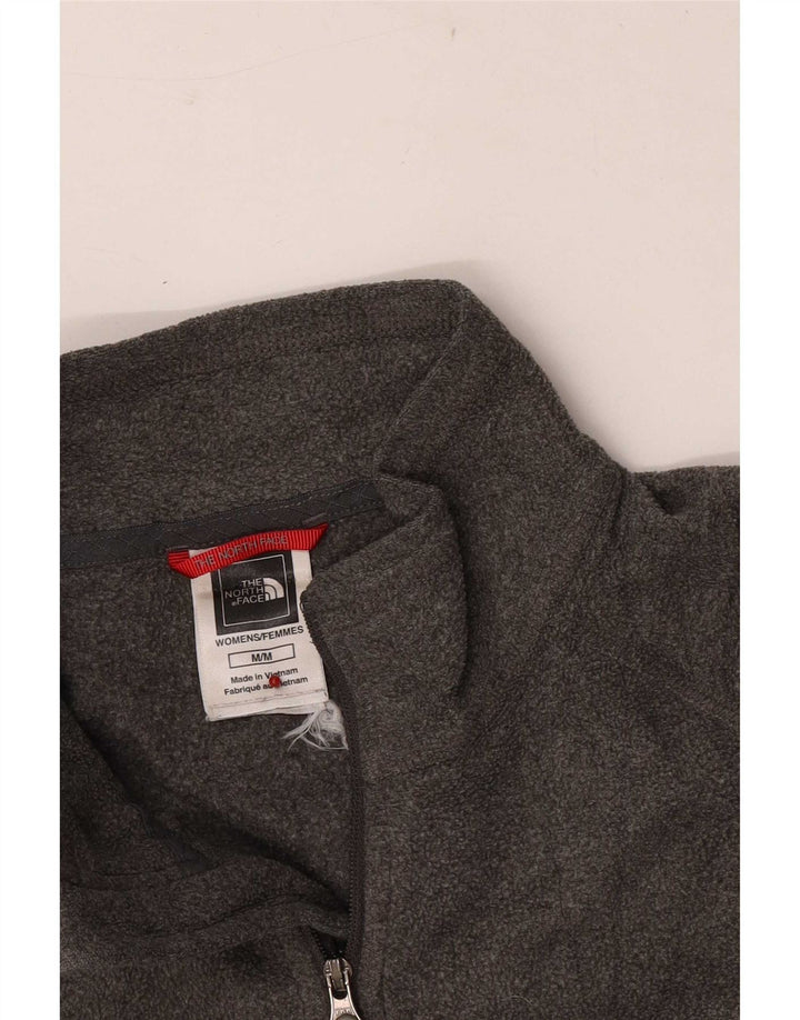 The North Face Pull polaire à col zippé pour femme UK 14 Gris moyen Polyester