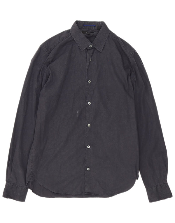 Ted Baker Chemise homme taille 3 coton gris moyen à fines rayures