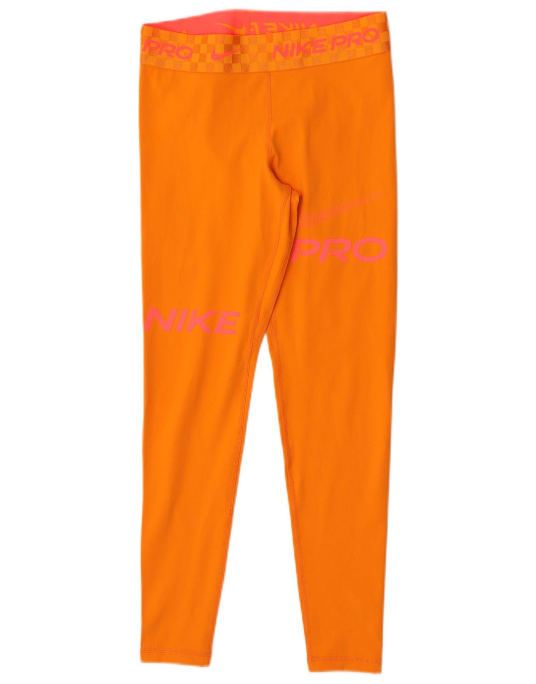 Nike Legging graphique Dri Fit pour femme UK 12 Orange moyen Polyester