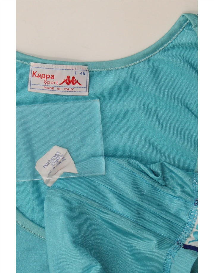 KAPPA Débardeur Graphique IT 46 Small Bleu Colorblock Polyamide Homme