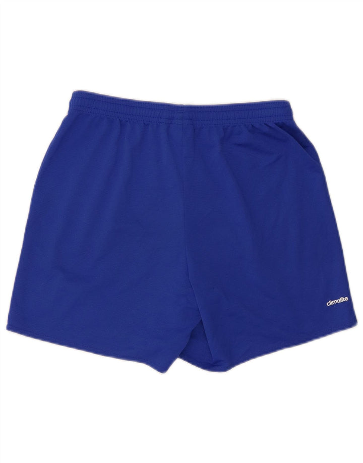 Adidas Climalite Sport Shorts UK 10 Petit Bleu Polyester