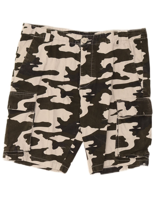 French Connection Short Cargo W34 Homme Kaki Camouflage Large