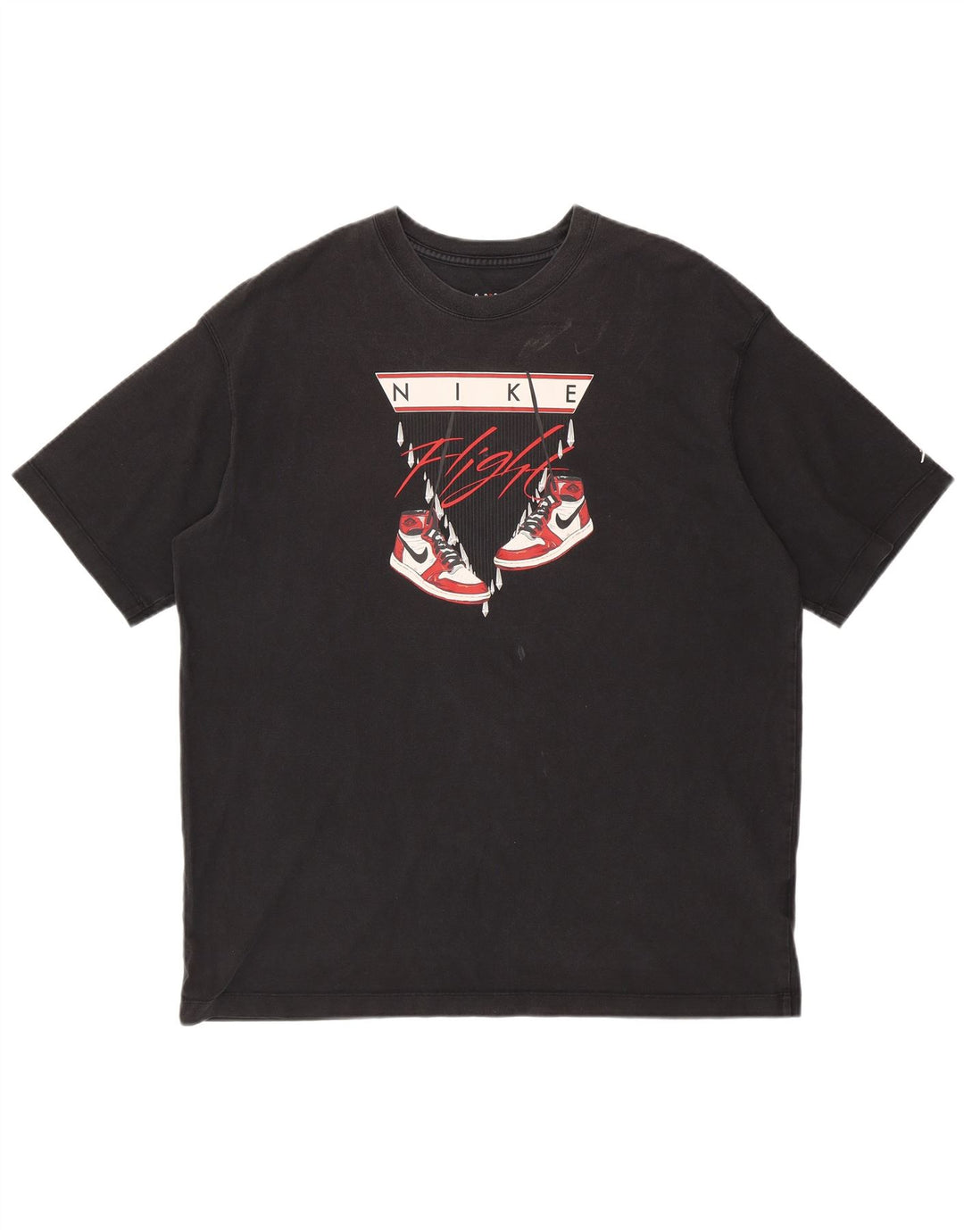 JORDAN T-shirt graphique surdimensionné pour homme XL en coton noir