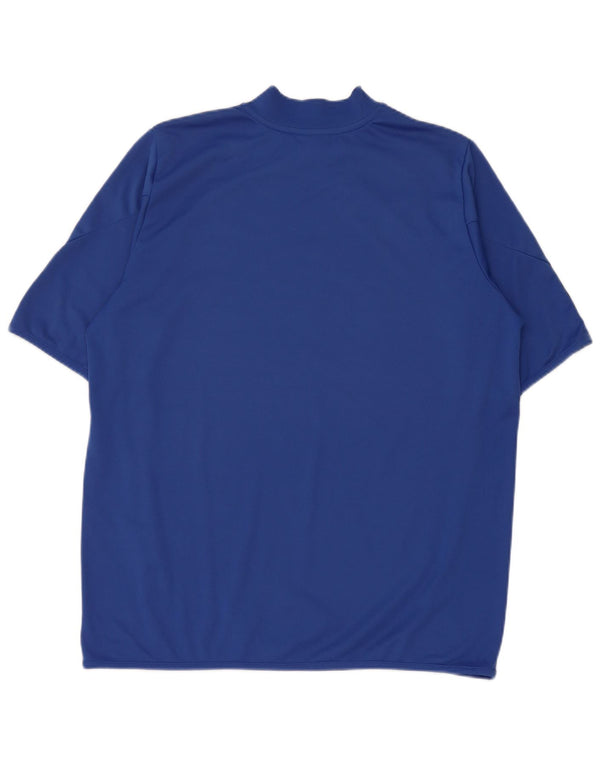 Diadora T-Shirt Homme Haut Large Bleu Colorblock Polyester