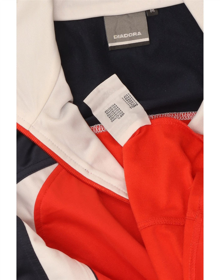 DIADORA Veste de Survêtement Homme Rouge Moyen Colorblock Polyester