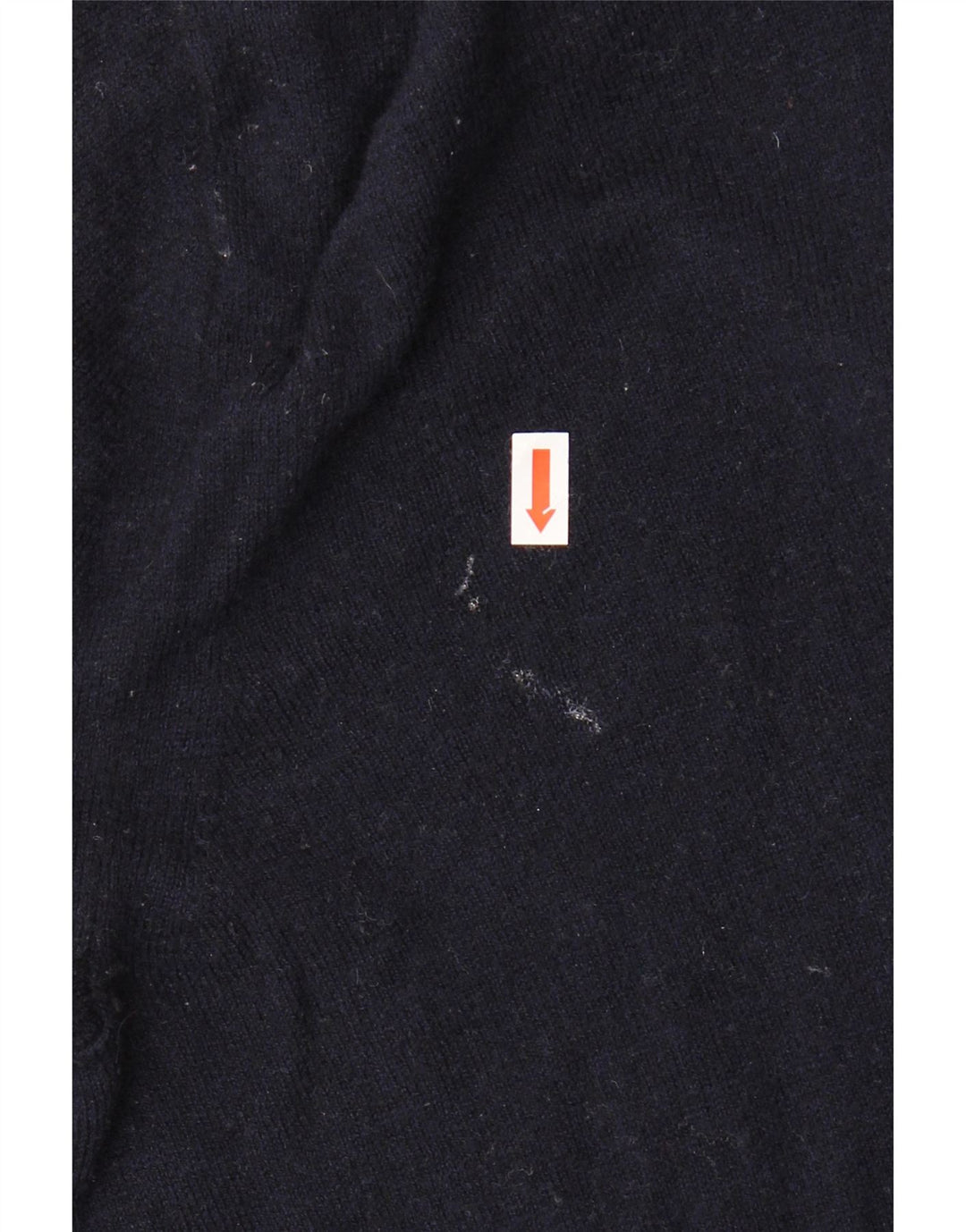 TOMMY HILFIGER Pull à col zippé pour homme Large en laine d'agneau bleu marine