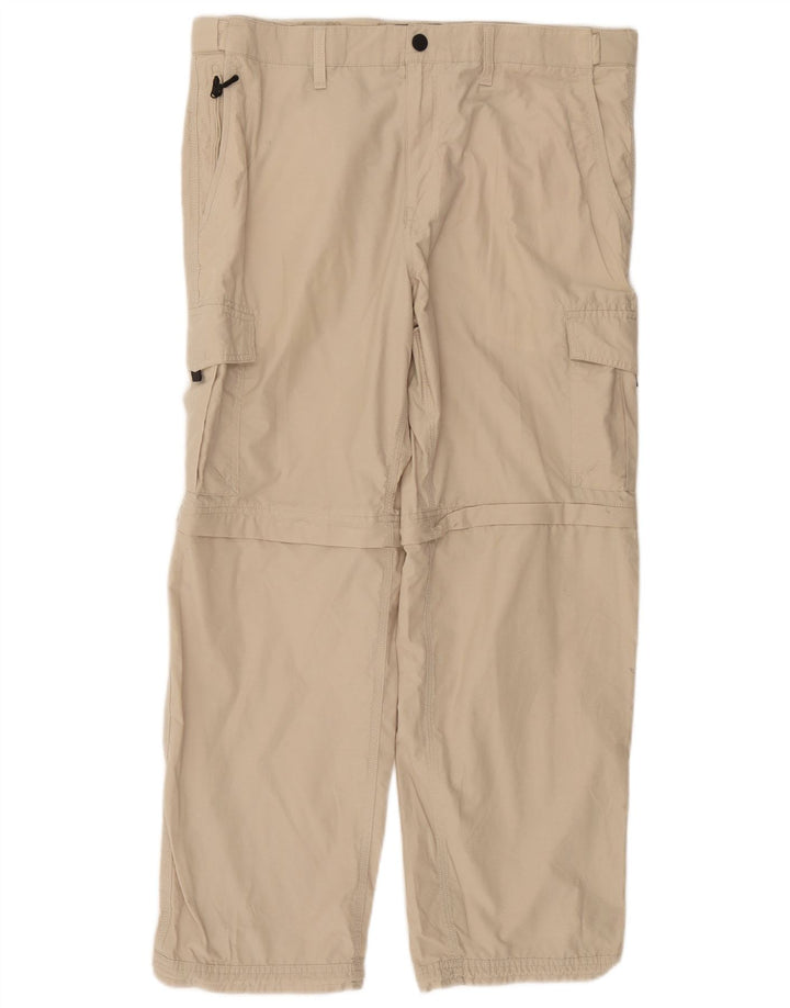 Marks & Spencer Pantalon cargo droit pour homme W36 L29 Coton beige