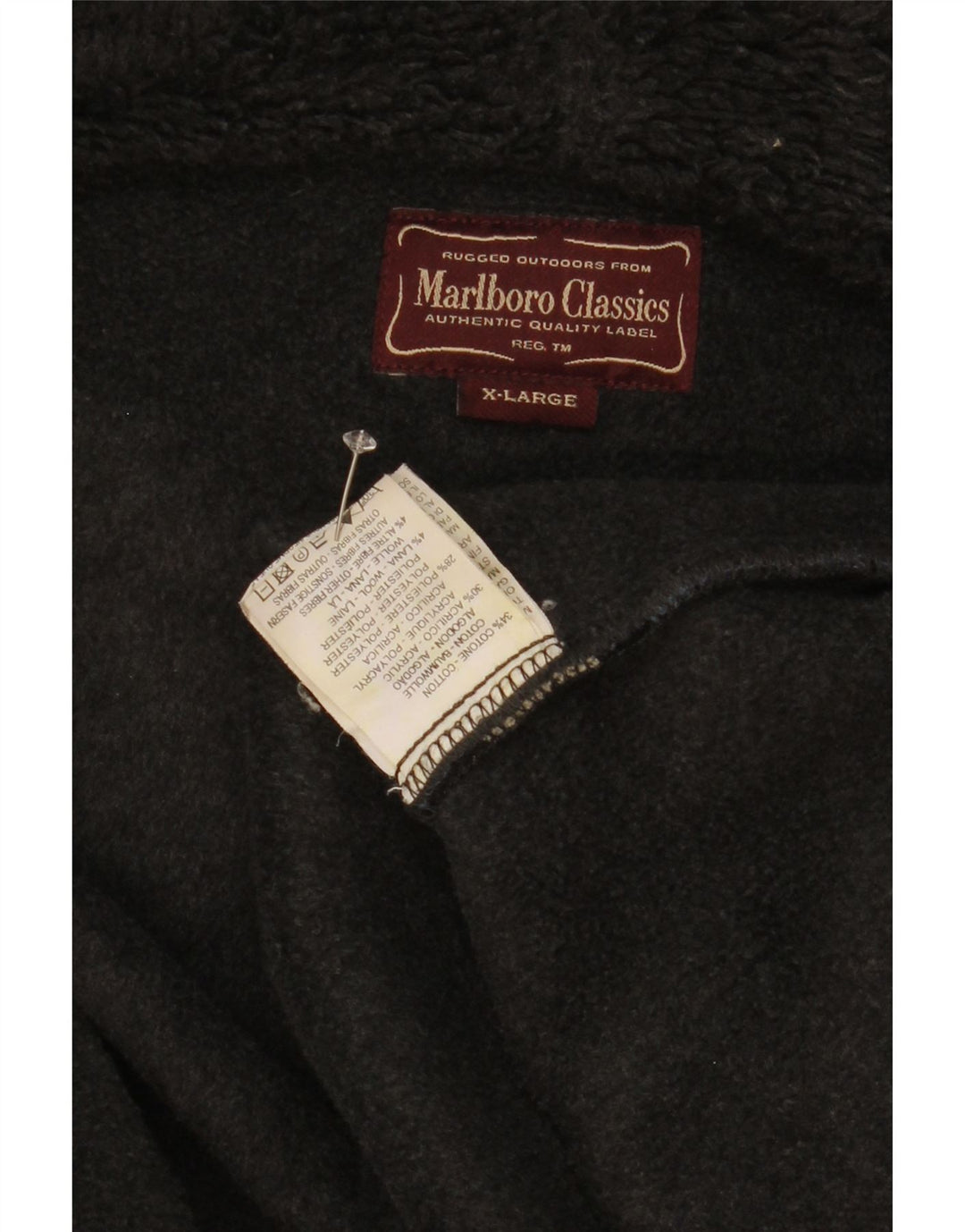 Marlboro Classics Veste bomber à capuche pour homme UK 42 XL Carreaux multicolores