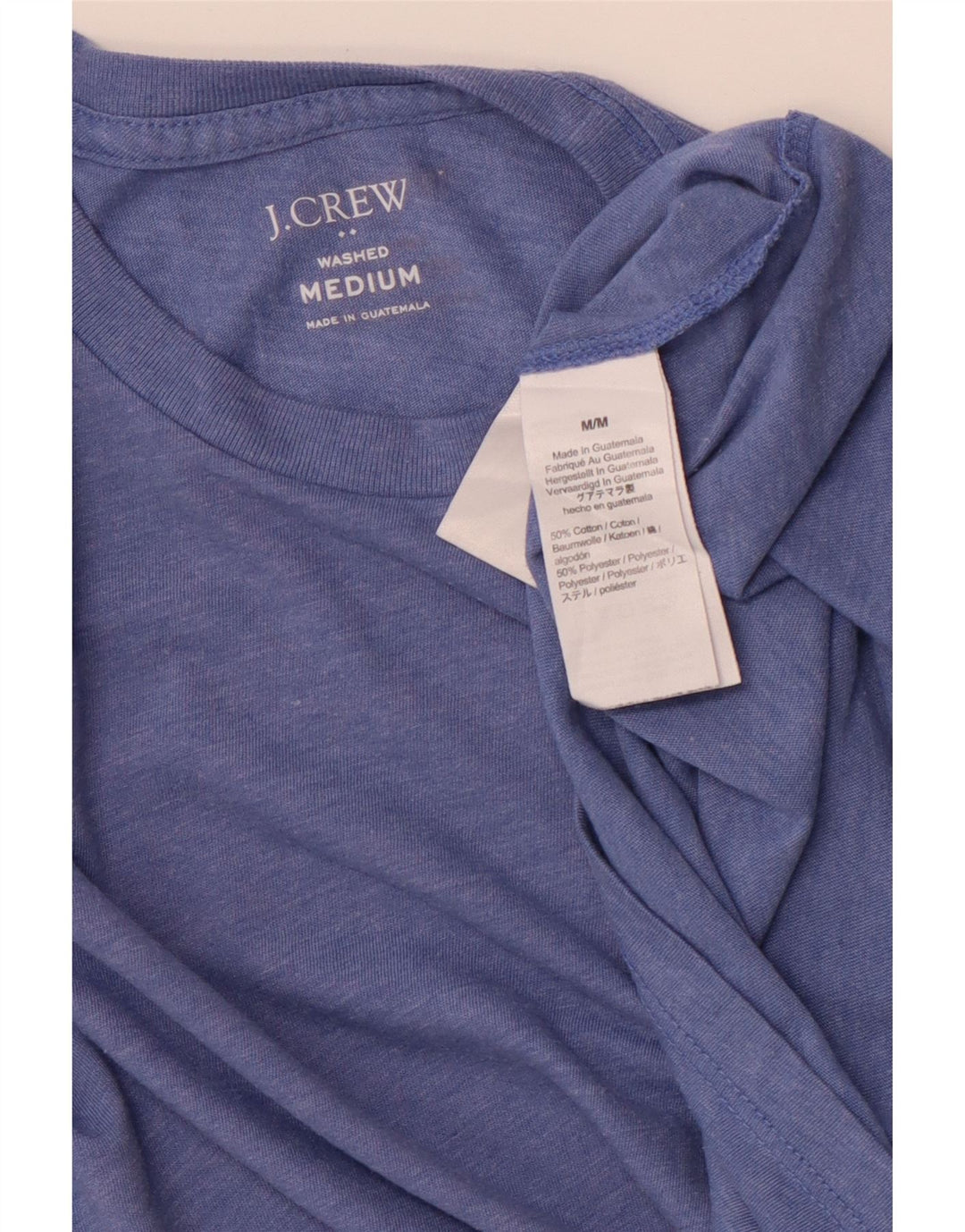 J. CREW T-Shirt Homme Bleu Moyen Coton