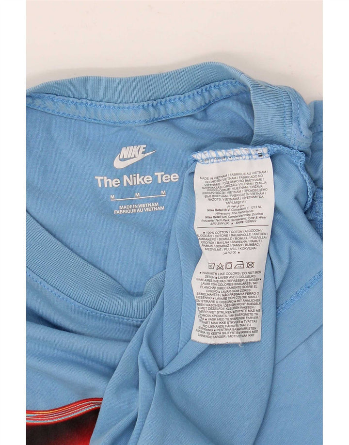 Nike T-Shirt Graphique Homme Bleu Moyen Coton