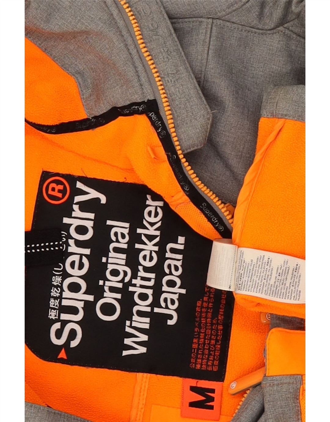 Superdry Veste coupe-vent Windtrekker Graphic pour homme UK 38 Gris moyen