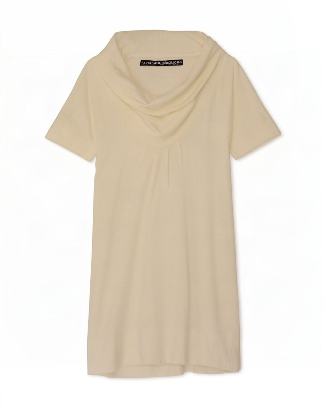 Zara Robe droite pour femme UK 14 Large Blanc cassé