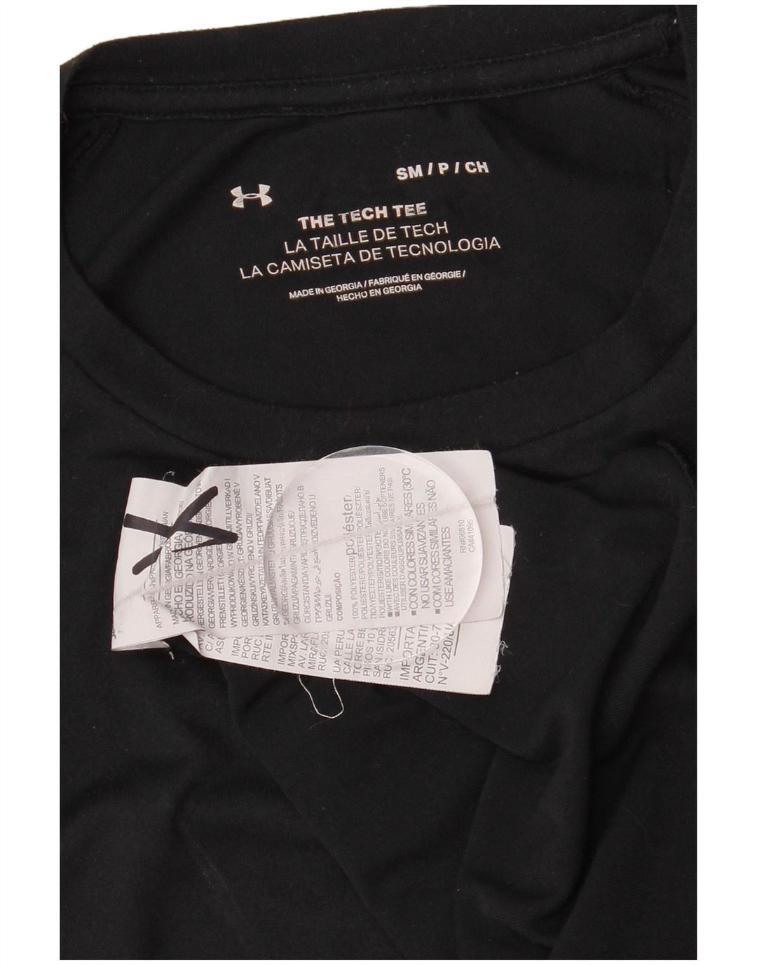 Under Armour T-Shirt Homme Haut Petit Noir Polyester