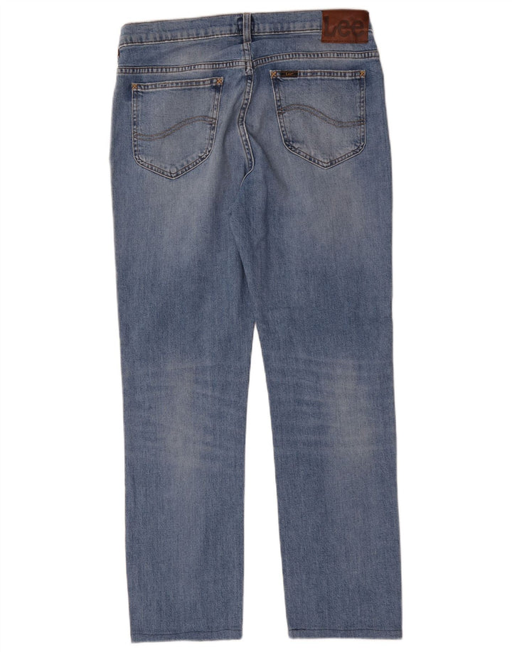Lee Jean Droit Rider Homme W34 L28 Bleu Coton