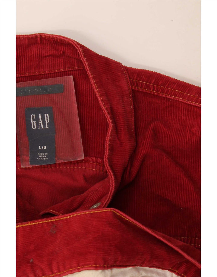 Gap Veste en velours côtelé pour femme UK 16 Large Rouge