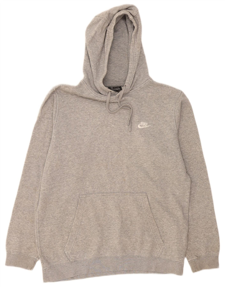 Nike Pull à capuche pour homme en coton moucheté Gris Taille L