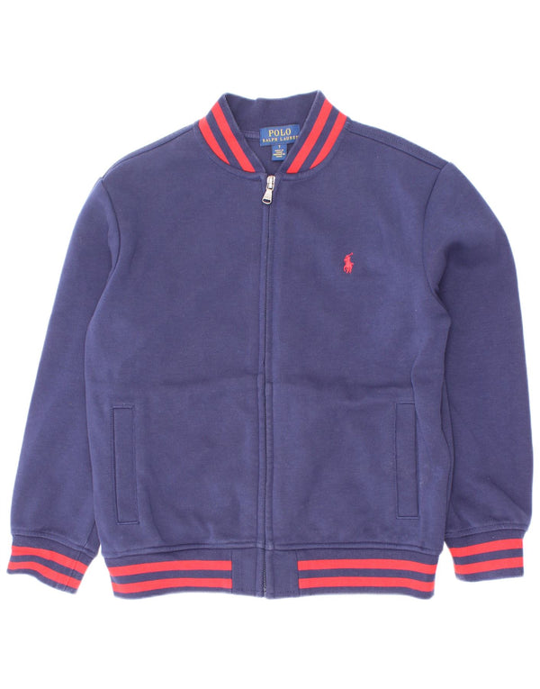 Polo Ralph Lauren Veste de survêtement pour garçon 6-7 ans Bleu marine rayé