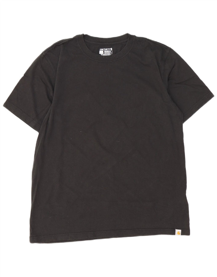 CARHARTT T-shirt coupe décontractée pour hommes, grand, en coton noir