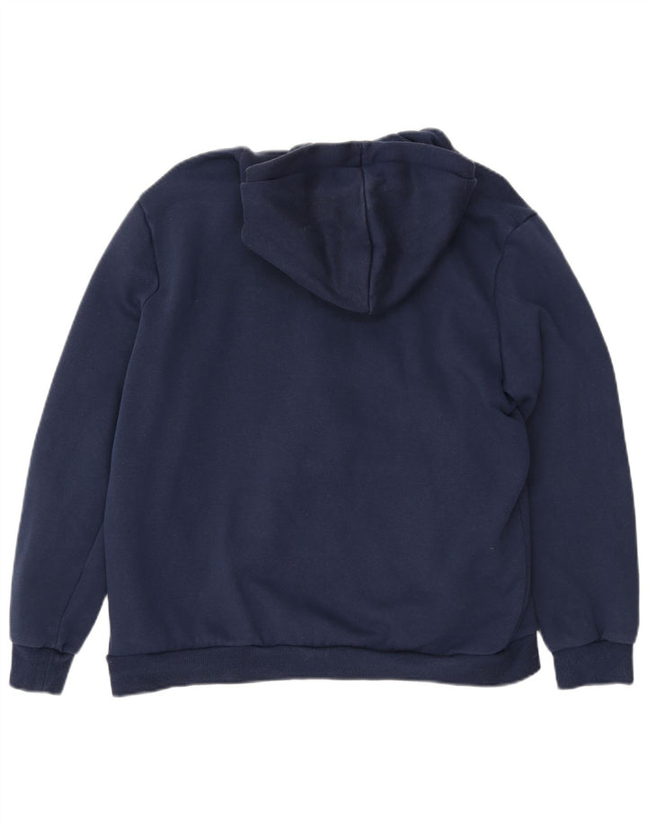 PUMA Pull à capuche graphique pour femme UK 16 Large Bleu marine