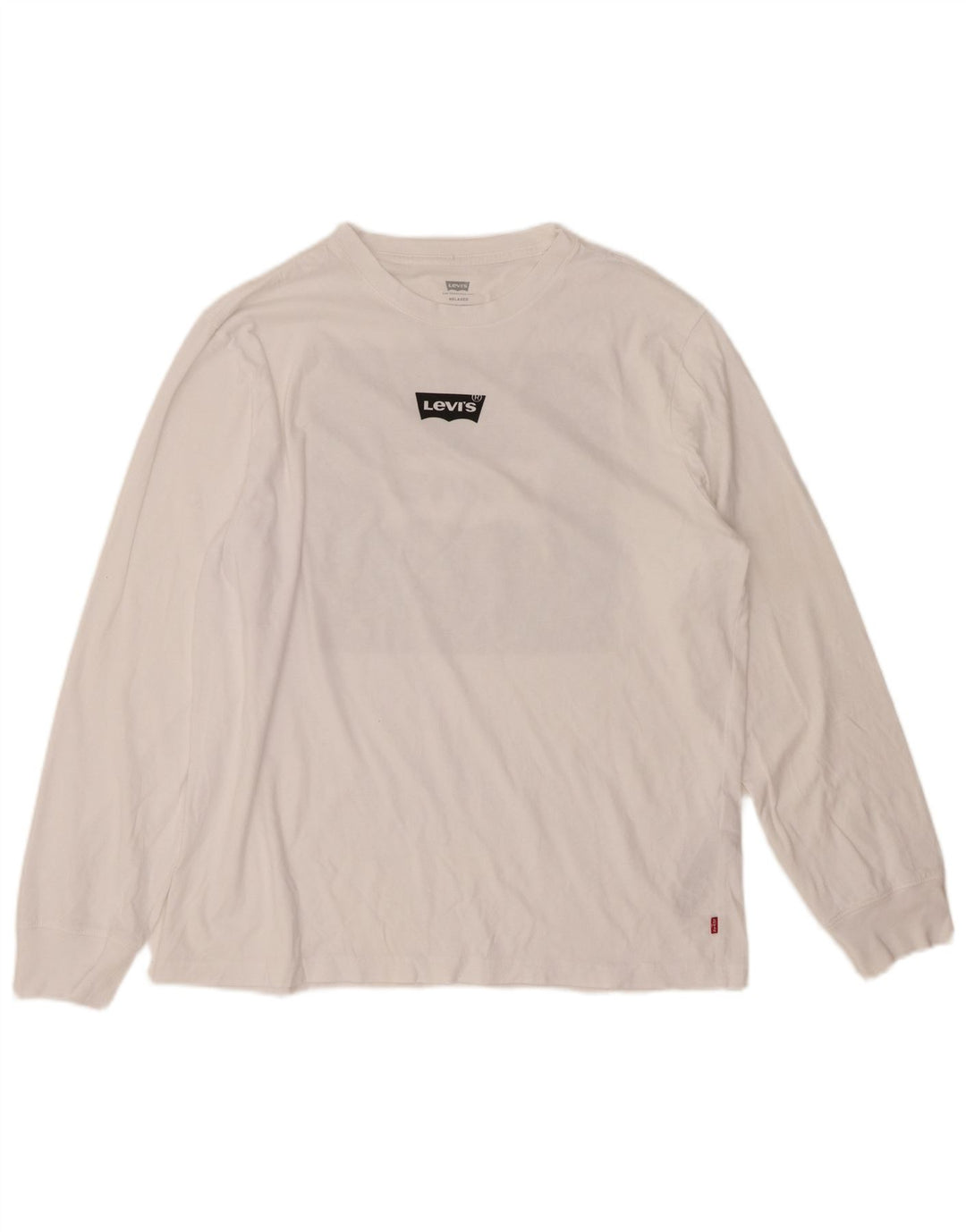 LEVI'S Haut graphique décontracté à manches longues pour homme en coton blanc moyen
