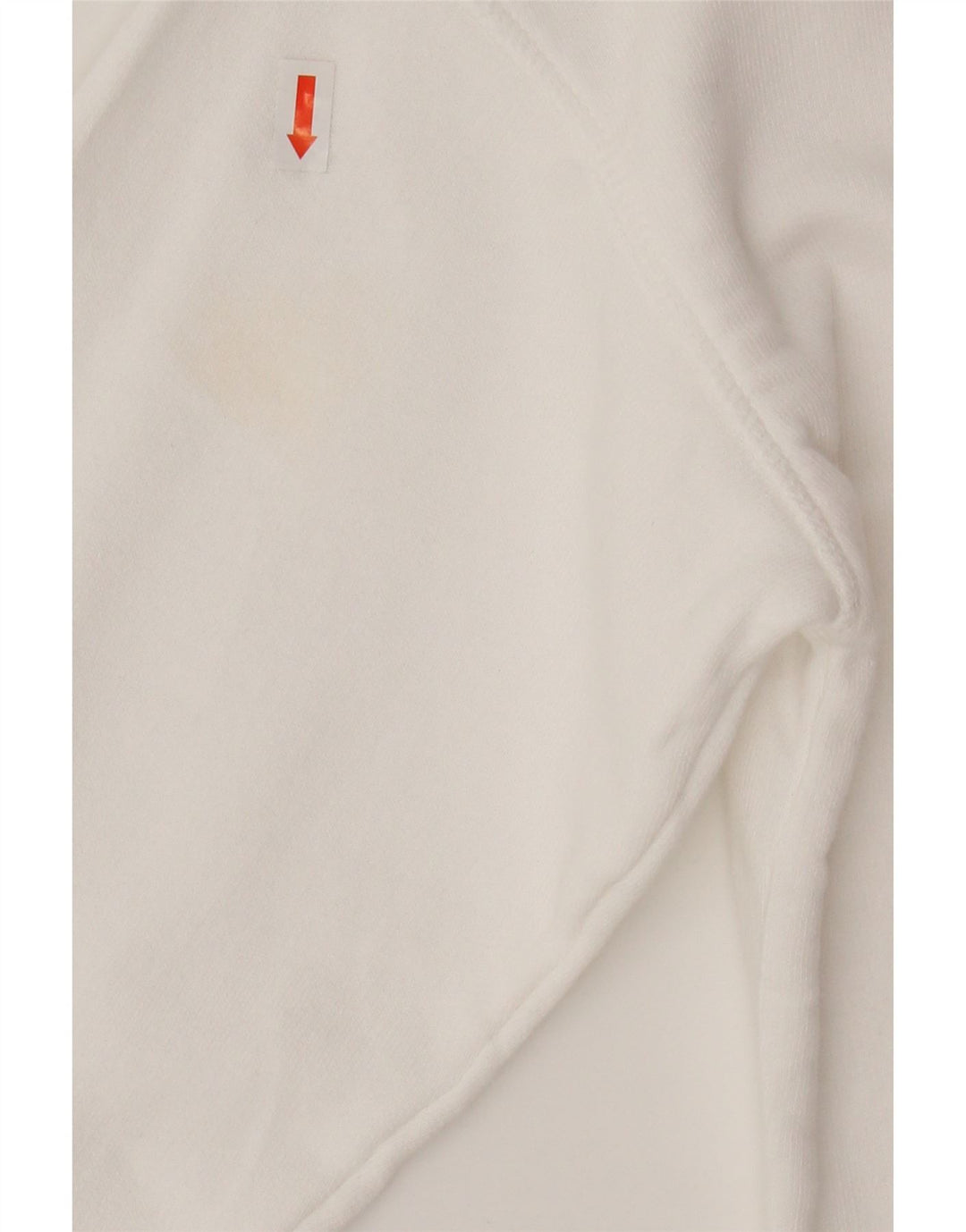 Rifle Womens Graphic Crop Sweatshirt Jumper UK 16 Grand Coton Blanc